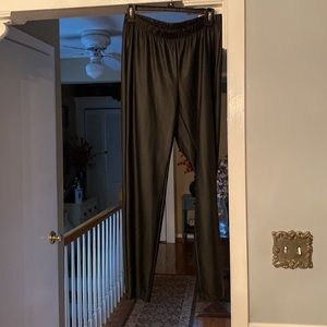 INC faux leather stretch black leggings